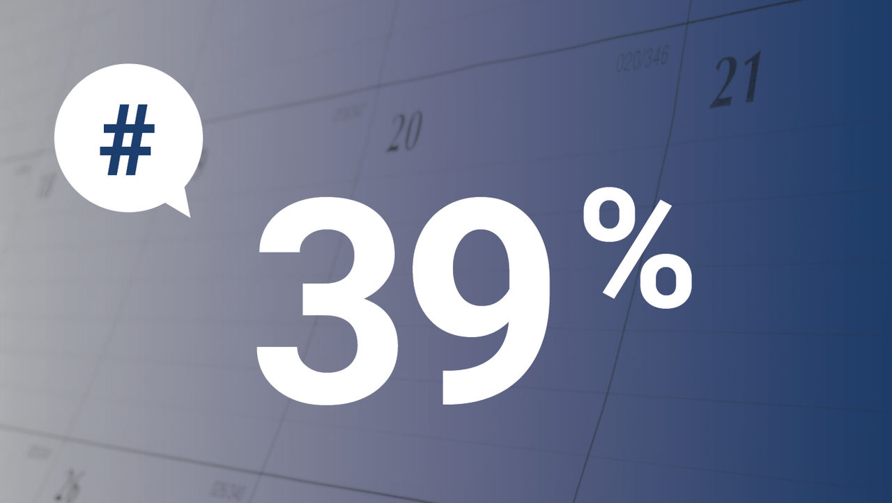 This month's significant number: 39%